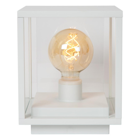 Lucide CLAIRE - Borne extérieur - 1xE27 - IP54 - Blanc