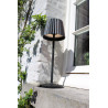 Lucide JUSTINE - Lampe de table Rechargeable Intérieur/Extérieur - Batterie/Piles - LED - L 13,5 x P 13,5 x H 38 cm - Noir