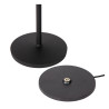 Lucide JUSTINE - Lampe de table Rechargeable Intérieur/Extérieur - Batterie/Piles - LED - L 13,5 x P 13,5 x H 38 cm - Noir