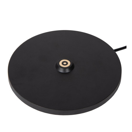 Lucide JUSTINE - Lampe de table Rechargeable Intérieur/Extérieur - Batterie/Piles - LED - L 13,5 x P 13,5 x H 38 cm - Noir