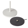 Lucide JUSTINE - Lampe de table Rechargeable Intérieur/Extérieur - Batterie/Piles - LED - L 13,5 x P 13,5 x H 38 cm - Blanc