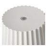 Lucide JUSTINE - Lampe de table Rechargeable Intérieur/Extérieur - Batterie/Piles - LED - L 13,5 x P 13,5 x H 38 cm - Blanc