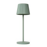 Lucide JUSTINE - Lampe de table Rechargeable Intérieur/Extérieur - Batterie/Piles - LED - L 13,5 x P 13,5 x H 38 cm - Vert