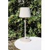 Lucide JUSTINE - Lampe de table Rechargeable Intérieur/Extérieur - Batterie/Piles - LED - L 13,5 x P 13,5 x H 38 cm - Crème