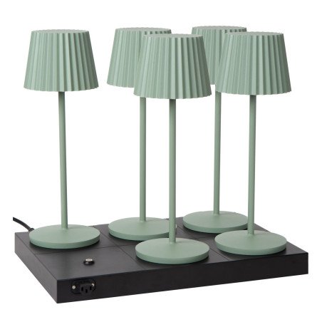 Lucide THE DOCK - Chargeur Sans Fil / Station de recharge / Wireless charger - 6 Lampes max. - Noir