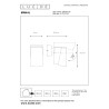 Lucide MANAL - Spot mural / Applique mural Intérieur/Extérieur - LED - 1x13W 3000K - IP65 - Anthracite