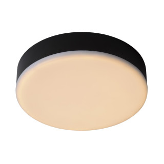 Lucide CERES-LED - Plafonnier Salle de bains - Ø 21,5 cm - LED Dim. - 1x30W 3000K - IP44 - Noir