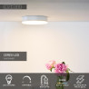 Lucide CERES-LED - Plafonnier Salle de bains - Ø 21,5 cm - LED Dim. - 1x30W 3000K - IP44 - Blanc