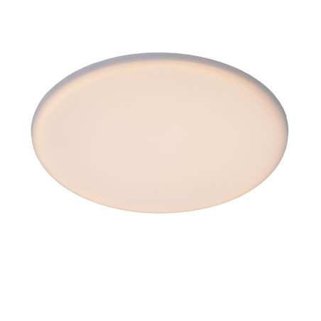 Lucide CERES-LED - Plafonnier Salle de bains - Ø 21,5 cm - LED Dim. - 1x30W 3000K - IP44 - Blanc