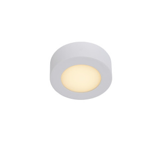 Lucide BRICE-LED - Plafonnier Salle de bains - Ø 11,7 cm - LED Dim. - 1x8W 3000K - IP44 - Blanc