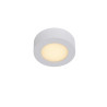 Lucide BRICE-LED - Plafonnier Salle de bains - Ø 11,7 cm - LED Dim. - 1x8W 3000K - IP44 - Blanc