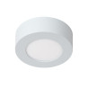 Lucide BRICE-LED - Plafonnier Salle de bains - Ø 11,7 cm - LED Dim. - 1x8W 3000K - IP44 - Blanc