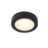 Lucide BRICE-LED - Plafonnier Salle de bains - Ø 18 cm - LED Dim. - 1x12W 3000K - IP44 - Noir