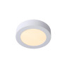 Lucide BRICE-LED - Plafonnier Salle de bains - Ø 18 cm - LED Dim. - 1x12W 3000K - IP44 - Blanc
