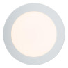Lucide BRICE-LED - Plafonnier Salle de bains - Ø 18 cm - LED Dim. - 1x12W 3000K - IP44 - Blanc