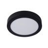 Lucide BRICE-LED - Plafonnier Salle de bains - Ø 24 cm - LED Dim. - 1x15W 3000K - IP44 - Noir