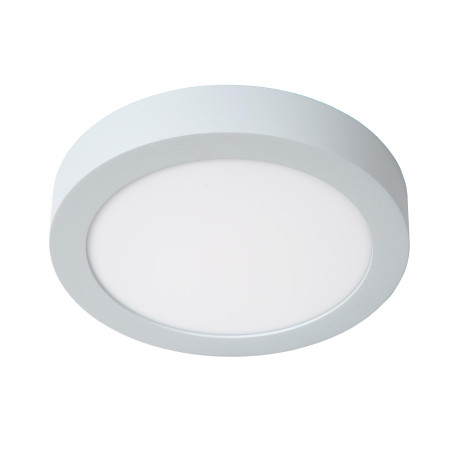 Lucide BRICE-LED - Plafonnier Salle de bains - Ø 24 cm - LED Dim. - 1x15W 3000K - IP44 - Blanc