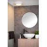 Lucide BRICE-LED - Plafonnier Salle de bains - Ø 24 cm - LED Dim. - 1x15W 3000K - IP44 - Blanc