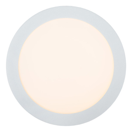 Lucide BRICE-LED - Plafonnier Salle de bains - Ø 24 cm - LED Dim. - 1x15W 3000K - IP44 - Blanc