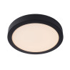 Lucide BRICE-LED - Plafonnier Salle de bains - Ø 30 cm - LED Dim. - 1x30W 3000K - IP44 - Noir