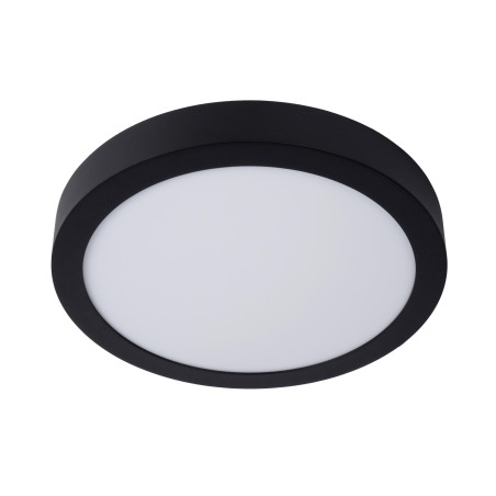 Lucide BRICE-LED - Plafonnier Salle de bains - Ø 30 cm - LED Dim. - 1x30W 3000K - IP44 - Noir