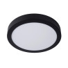 Lucide BRICE-LED - Plafonnier Salle de bains - Ø 30 cm - LED Dim. - 1x30W 3000K - IP44 - Noir