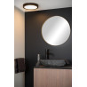 Lucide BRICE-LED - Plafonnier Salle de bains - Ø 30 cm - LED Dim. - 1x30W 3000K - IP44 - Noir