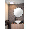 Lucide BRICE-LED - Plafonnier Salle de bains - Ø 30 cm - LED Dim. - 1x30W 3000K - IP44 - Blanc