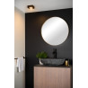 Lucide BRICE-LED - Plafonnier Salle de bains - LED Dim. - 1x8W 3000K - IP44 - Noir