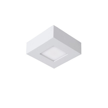 Lucide BRICE-LED - Plafonnier Salle de bains - LED Dim. - 1x8W 3000K - IP44 - Blanc