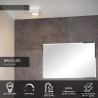 Lucide BRICE-LED - Plafonnier Salle de bains - LED Dim. - 1x8W 3000K - IP44 - Blanc