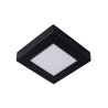Lucide BRICE-LED - Plafonnier Salle de bains - LED Dim. - 1x15W 3000K - IP44 - Noir