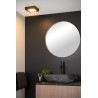 Lucide BRICE-LED - Plafonnier Salle de bains - LED Dim. - 1x15W 3000K - IP44 - Noir