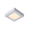Lucide BRICE-LED - Plafonnier Salle de bains - LED Dim. - 1x15W 3000K - IP44 - Blanc