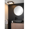 Lucide BRICE-LED - Plafonnier Salle de bains - LED Dim. - 1x30W 3000K - IP44 - Noir