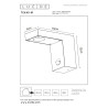Lucide TEXAS-IR - Spot mural / Applique mural Intérieur/Extérieur - LED - 1x7W 3000K - IP54- Détecteur De Mouvement & Jour/Nuit