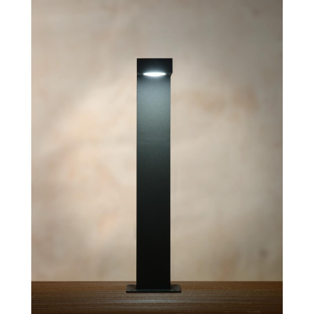 Lucide TEXAS - Borne extérieur - LED - 1x8W 3000K - IP54 - Anthracite