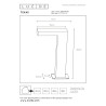Lucide TEXAS - Borne extérieur - LED - 1x8W 3000K - IP54 - Anthracite