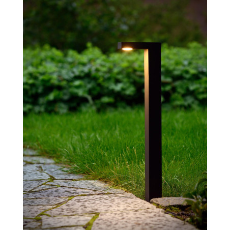 Lucide TEXAS - Borne extérieur - LED - 1x7W 3000K - IP54 - Anthracite