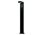 Lucide TEXAS-IR - Borne extérieur - LED - 1x7W 3000K - IP54- Détecteur De Mouvement & Jour/Nuit (désactivable) - Anthracite