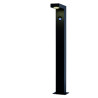 Lucide TEXAS-IR - Borne extérieur - LED - 1x7W 3000K - IP54- Détecteur De Mouvement & Jour/Nuit (désactivable) - Anthracite