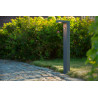Lucide TEXAS-IR - Borne extérieur - LED - 1x7W 3000K - IP54- Détecteur De Mouvement & Jour/Nuit (désactivable) - Anthracite