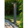 Lucide TEXAS-IR - Borne extérieur - LED - 1x7W 3000K - IP54- Détecteur De Mouvement & Jour/Nuit (désactivable) - Anthracite