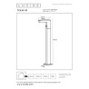 Lucide TEXAS-IR - Borne extérieur - LED - 1x7W 3000K - IP54- Détecteur De Mouvement & Jour/Nuit (désactivable) - Anthracite
