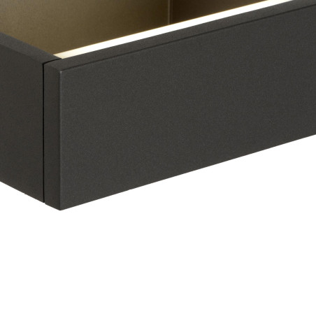 Lucide GOA - Applique murale Intérieur/Extérieur - LED - 1x10W 3000K - IP54 - Anthracite