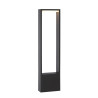 Lucide GOA - Borne extérieur - LED - 1x10W 3000K - IP54 - Anthracite