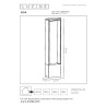 Lucide GOA - Borne extérieur - LED - 1x10W 3000K - IP54 - Anthracite