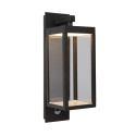 Lucide CLAIRETTE - Applique murale Intérieur/Extérieur - LED - 1x13W 3000K - IP54- Détecteur De Mouvement & Jour/Nuit -