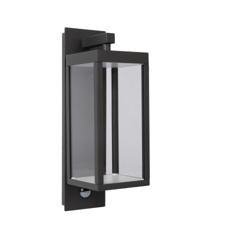 Lucide CLAIRETTE - Applique murale Intérieur/Extérieur - LED - 1x13W 3000K - IP54- Détecteur De Mouvement & Jour/Nuit -