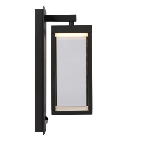 Lucide CLAIRETTE - Applique murale Intérieur/Extérieur - LED - 1x13W 3000K - IP54- Détecteur De Mouvement & Jour/Nuit -